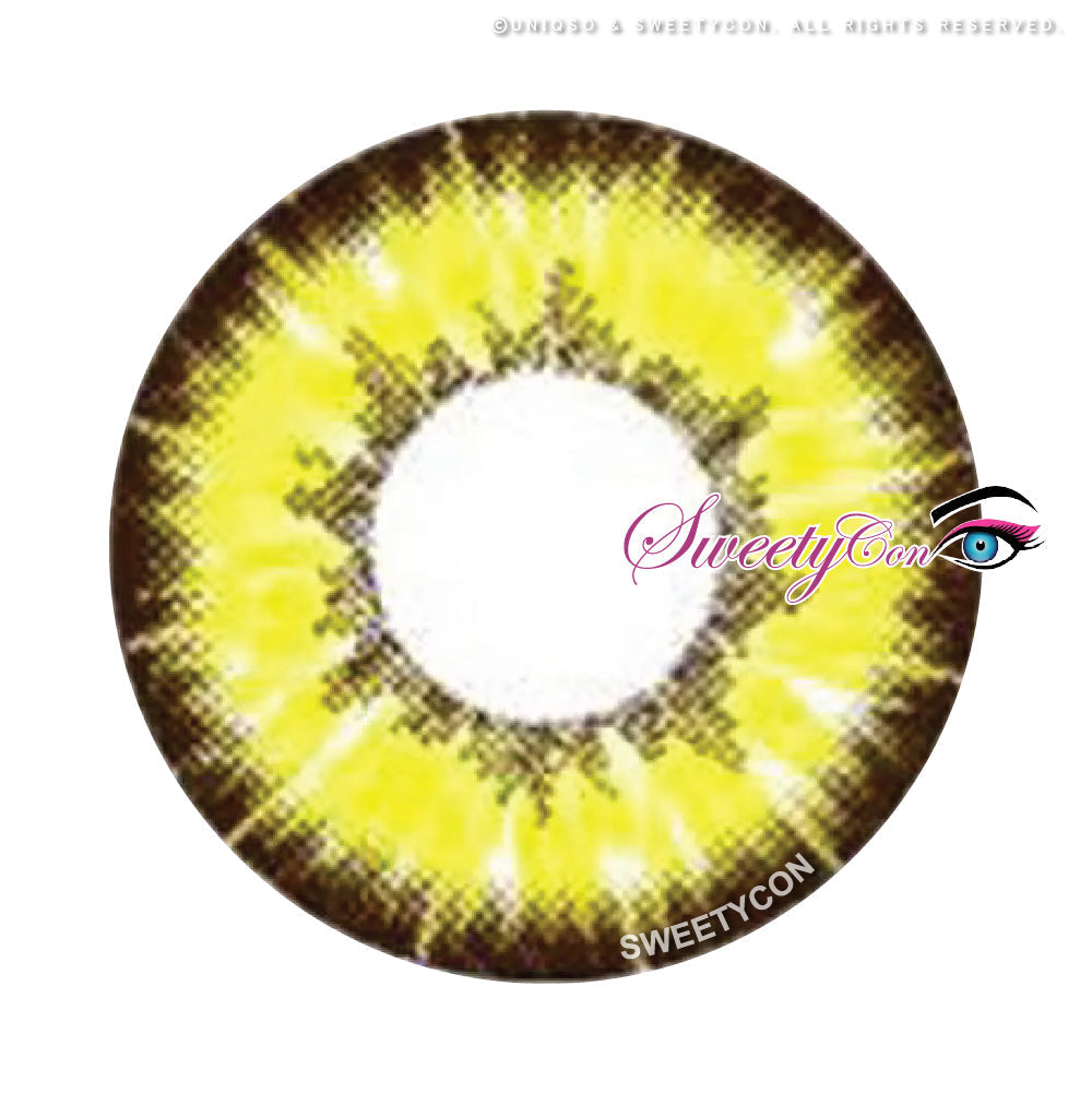 Sweety Akaten Yellow (1 lens/pack)-Colored Contacts-UNIQSO Canada
