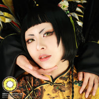 Sweety Akaten Yellow (1 lens/pack)-Colored Contacts-UNIQSO Canada