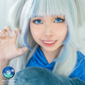 Sweety Anime 2 Cyan Turquoise (1 lens/pack)-Colored Contacts-UNIQSO Canada