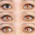 Sweety Anime 2 Yellow Orange (1 lens/pack)-Colored Contacts-UNIQSO Canada