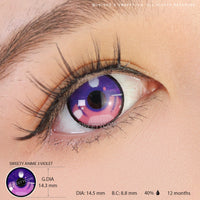 Sweety Anime 3 Violet (1 lens/pack)-Colored Contacts-UNIQSO Canada