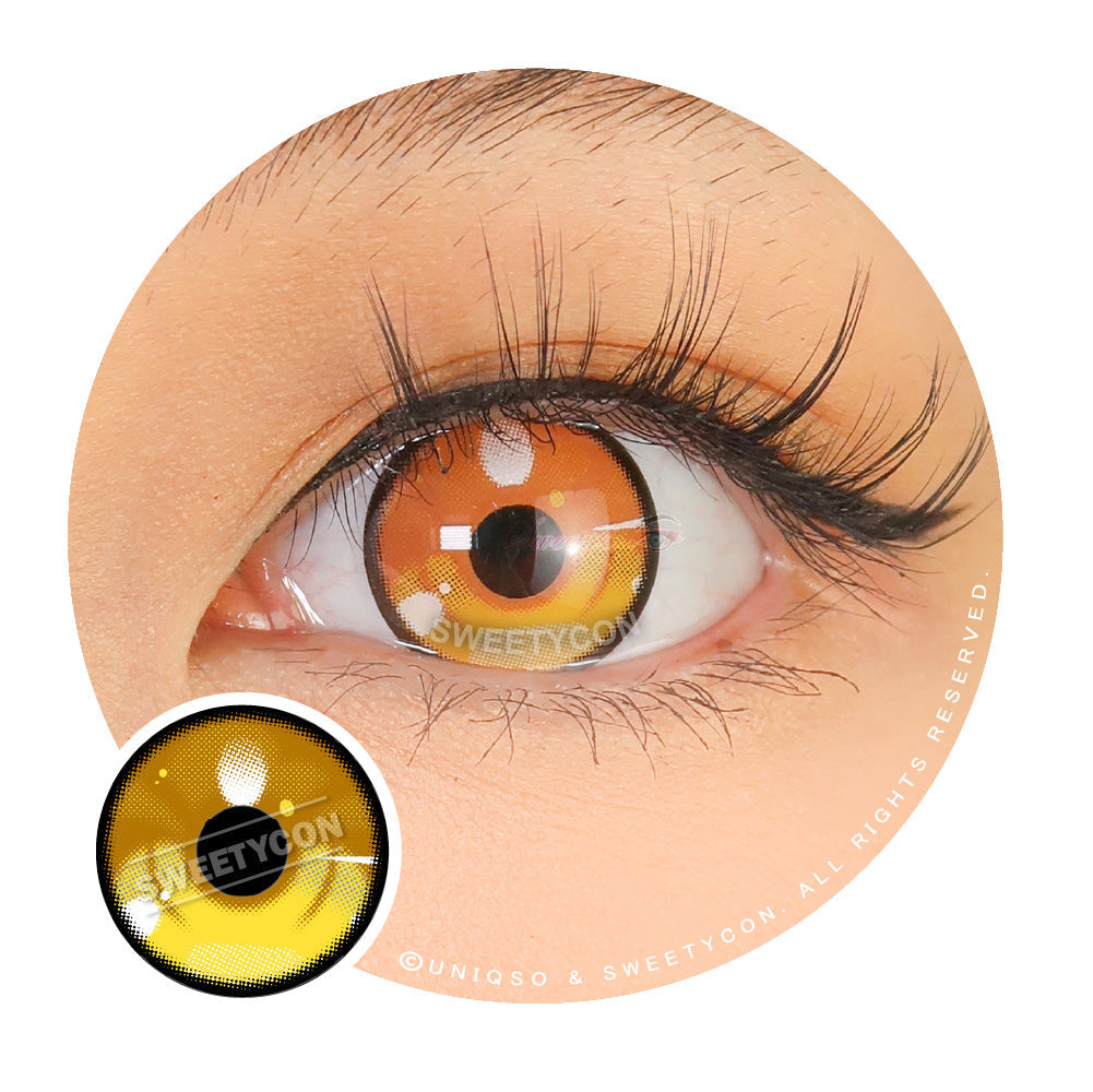 Sweety Anime 3 Yellow (1 lens/pack)-Colored Contacts-UNIQSO Canada