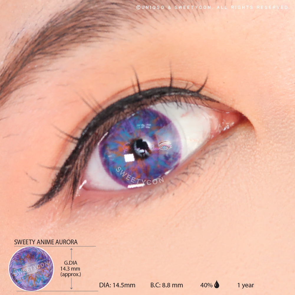 Sweety Anime Aurora (1 lens/pack)-Colored Contacts-UNIQSO Canada