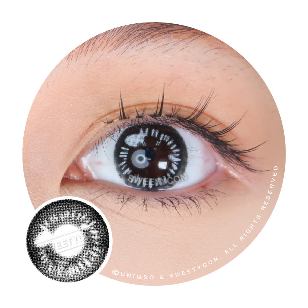 Sweety Anime Black (1 lens/pack)-Colored Contacts-UNIQSO Canada