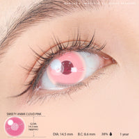 Sweety Anime Cloud Pink (1 lens/pack)-Colored Contacts-UNIQSO Canada