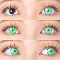 Sweety Anime Cloud Rim Green (1 lens/pack)-Colored Contacts-UNIQSO Canada