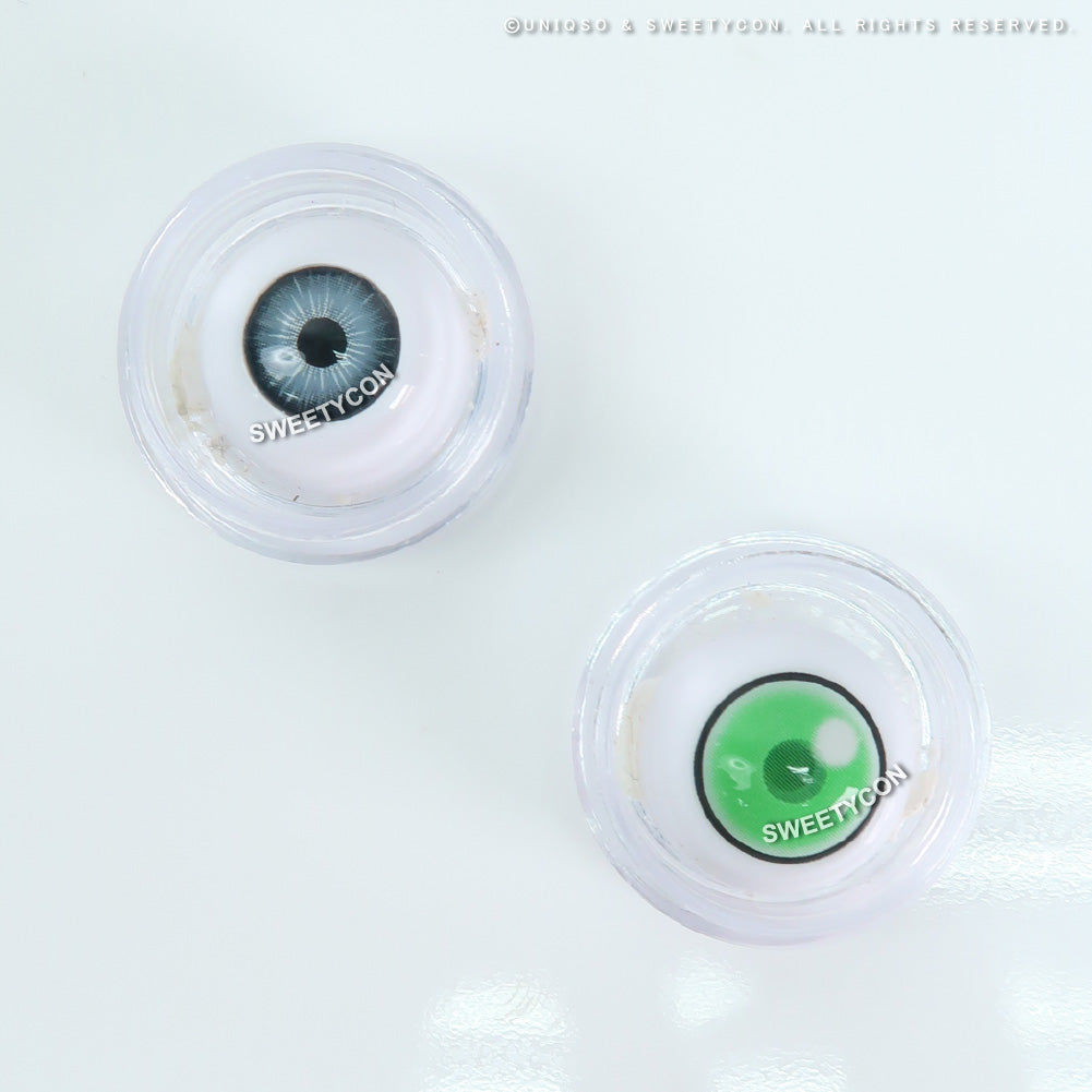 Sweety Anime Cloud Rim Green (1 lens/pack)-Colored Contacts-UNIQSO Canada