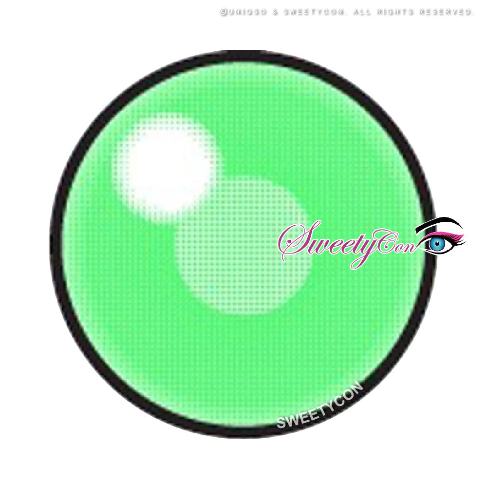 Sweety Anime Cloud Rim Green (1 lens/pack)-Colored Contacts-UNIQSO Canada