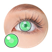 Sweety Anime Cloud Rim Green (1 lens/pack)-Colored Contacts-UNIQSO Canada