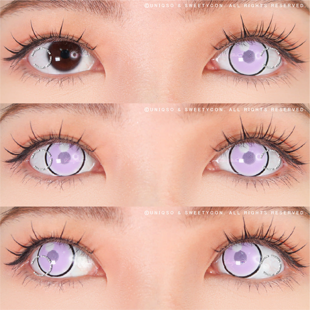 Sweety Anime Cloud Rim Violet (1 lens/pack)-Colored Contacts-UNIQSO Canada