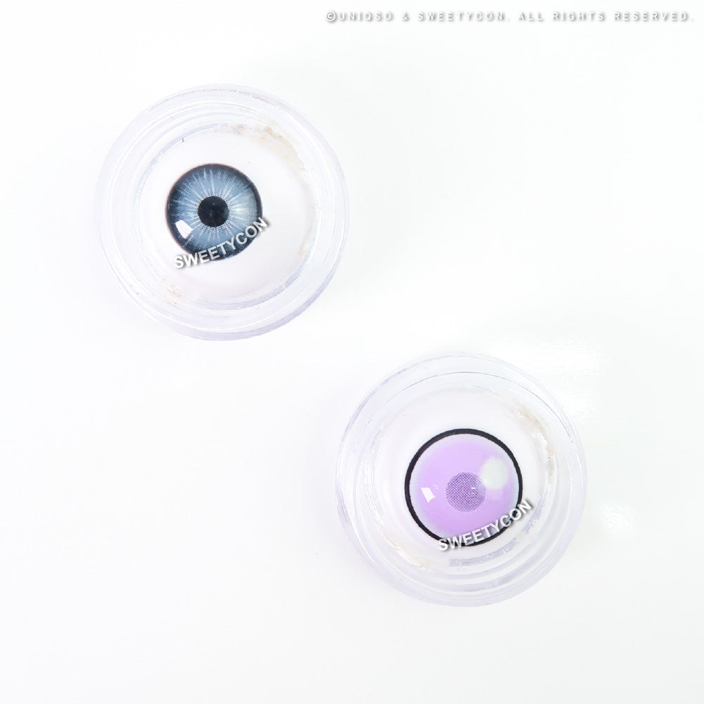 Sweety Anime Cloud Rim Violet (1 lens/pack)-Colored Contacts-UNIQSO Canada