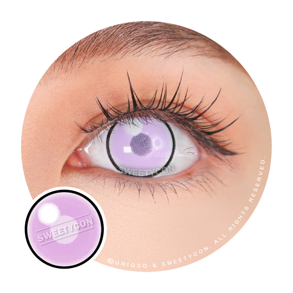 Sweety Anime Cloud Rim Violet (1 lens/pack)-Colored Contacts-UNIQSO Canada
