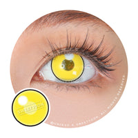Sweety Anime Cloud Rim Yellow (1 lens/pack)-Colored Contacts-UNIQSO