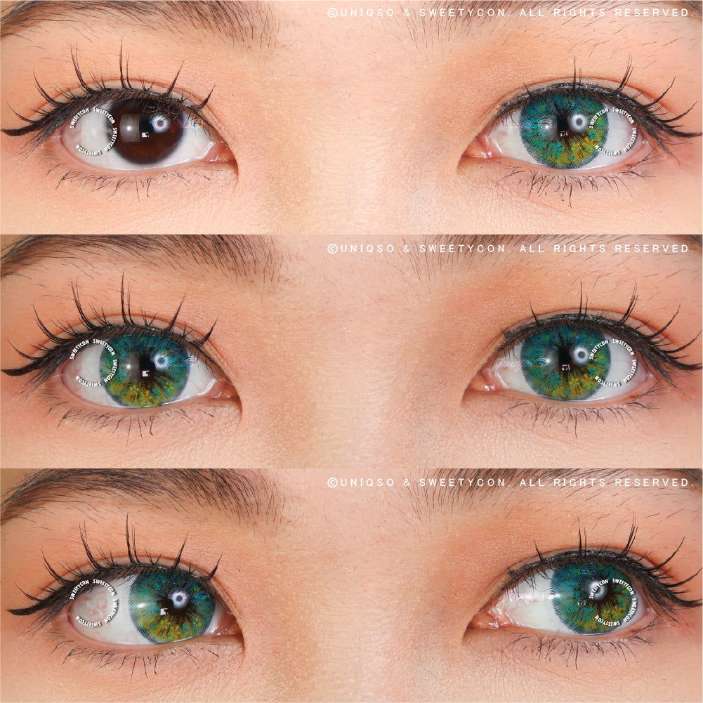 Sweety Anime Flower Blue (1 lens/pack)-Colored Contacts-UNIQSO Canada