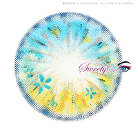 Sweety Anime Flower Blue (1 lens/pack)-Colored Contacts-UNIQSO Canada