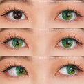 Sweety Anime Flower Green (1 lens/pack)-Colored Contacts-UNIQSO Canada