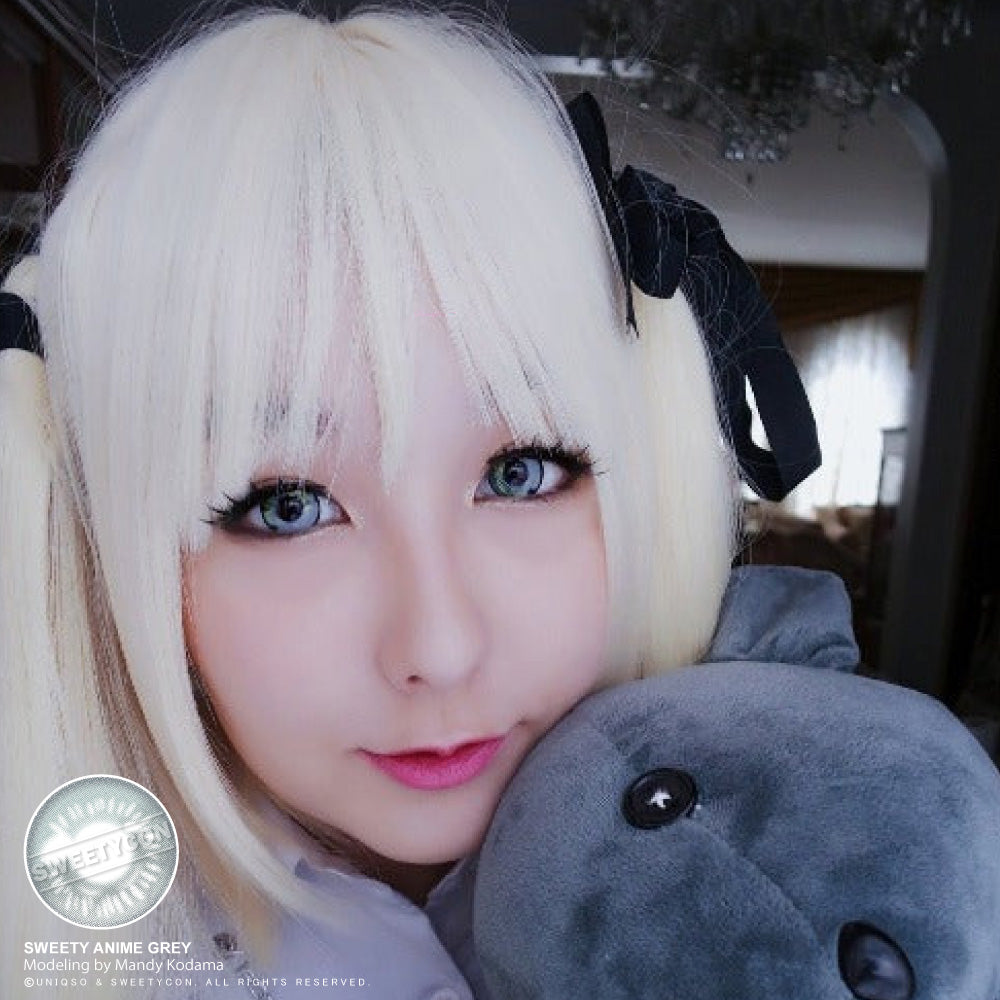 Sweety Anime Grey (1 lens/pack)-Colored Contacts-UNIQSO Canada