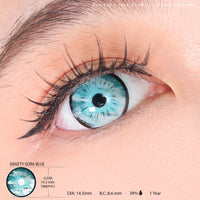 Sweety Anime Sora Blue (1 lens/pack)-Colored Contacts-UNIQSO Canada