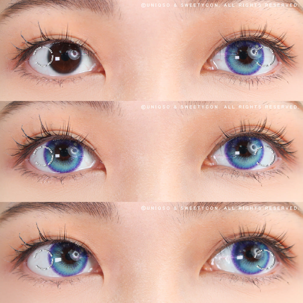 Sweety Anime Tear Blue (1 lens/pack)-Colored Contacts-UNIQSO Canada