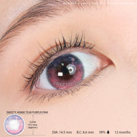 Sweety Anime Tear Purple Pink (1 lens/pack)-Colored Contacts-UNIQSO Canada