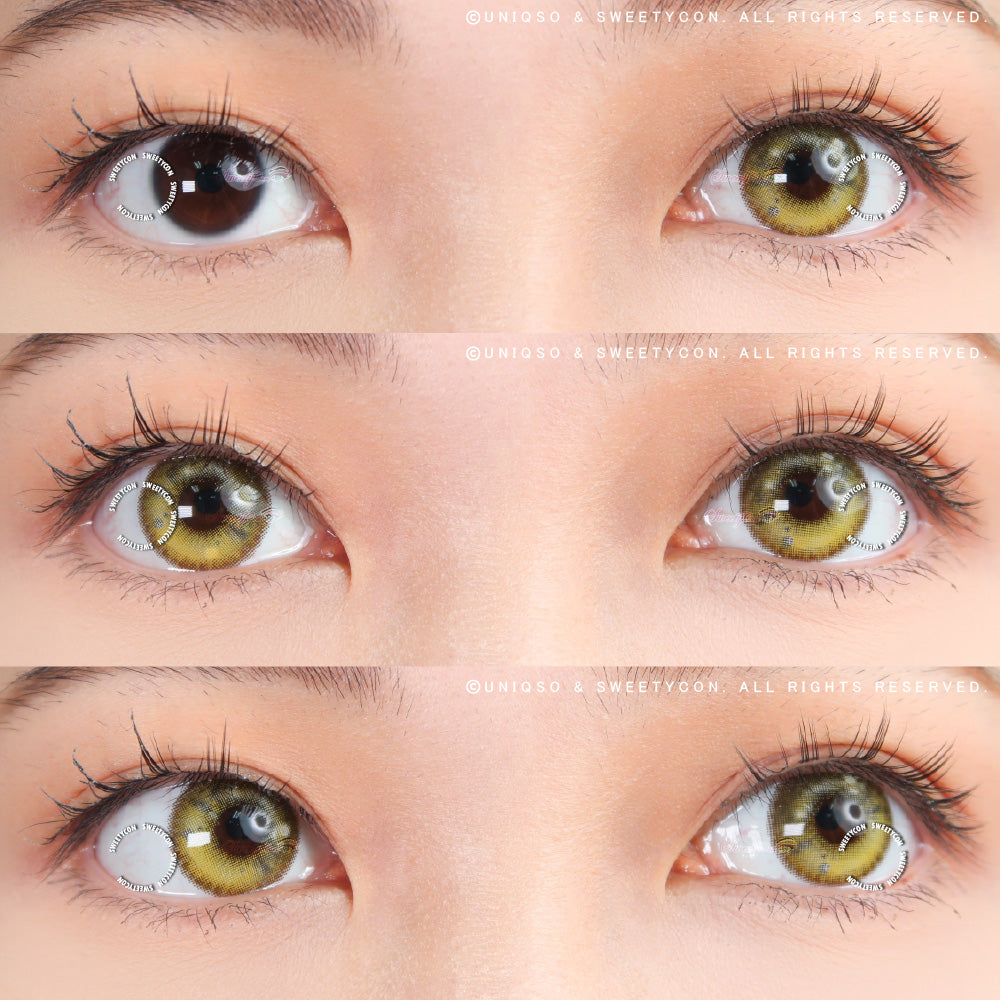 Sweety Anime Tear Yellow (1 lens/pack)-Colored Contacts-UNIQSO Canada