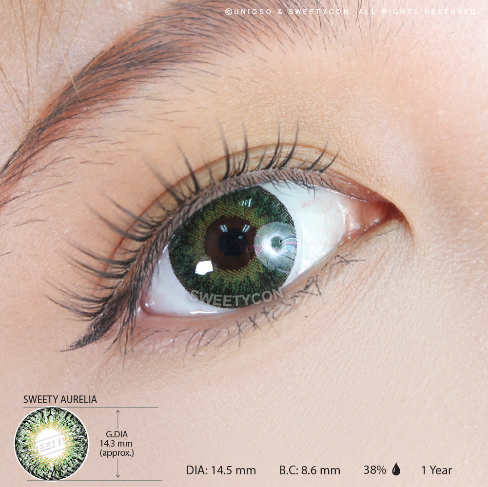 Sweety Aurelia Green colored contacts