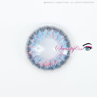 Sweety Aurora Blue colored contacts