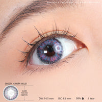 Sweety Aurora Violet (1 lens/pack)-Colored Contacts-UNIQSO Canada