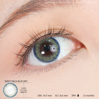 Sweety Bella Blue Grey (1 lens/pack)-Colored Contacts-UNIQSO Canada