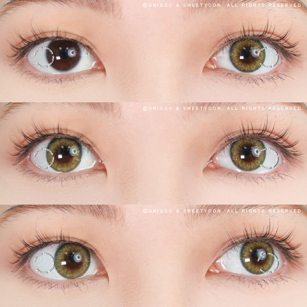 Sweety Bella Yellow Brown (1 lens/pack)-Colored Contacts-UNIQSO Canada