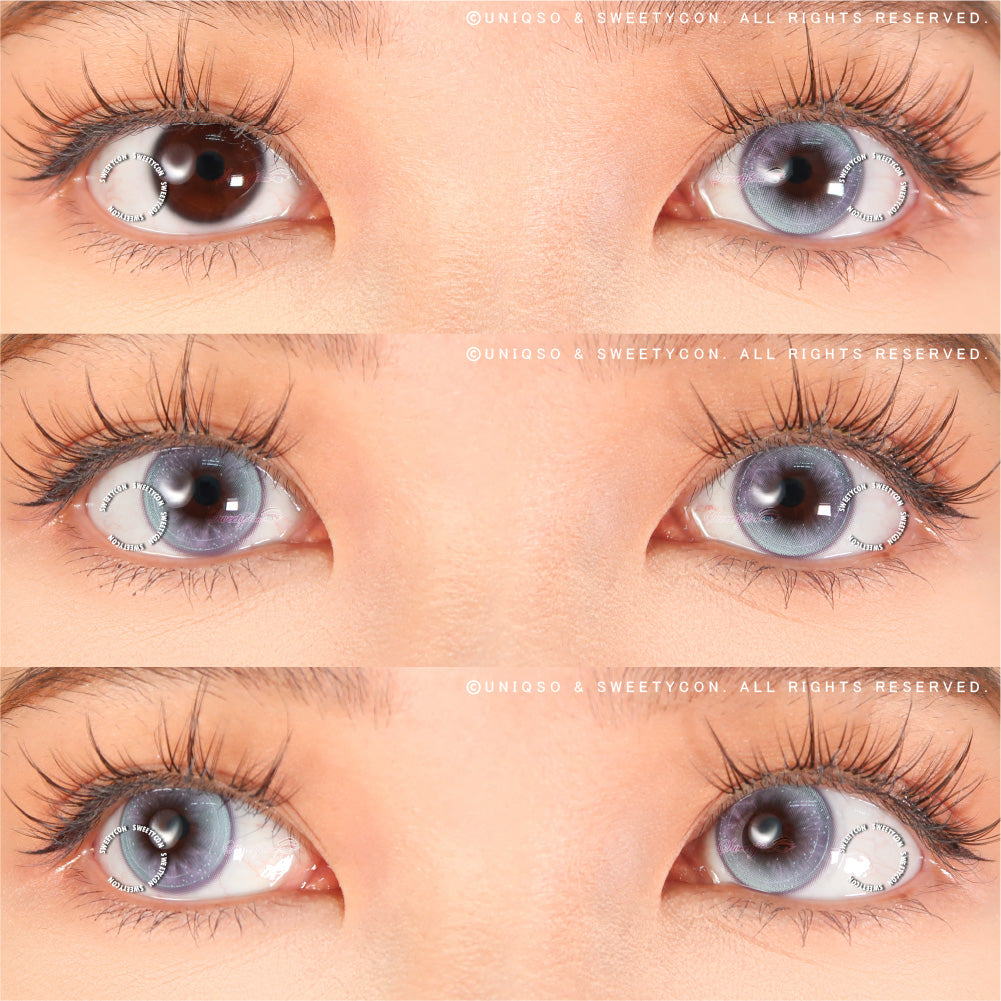 Sweety Butterfly Blue (1 lens/pack)-Colored Contacts-UNIQSO Canada