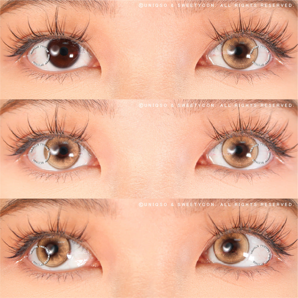 Sweety Butterfly Brown (1 lens/pack)-Colored Contacts-UNIQSO Canada