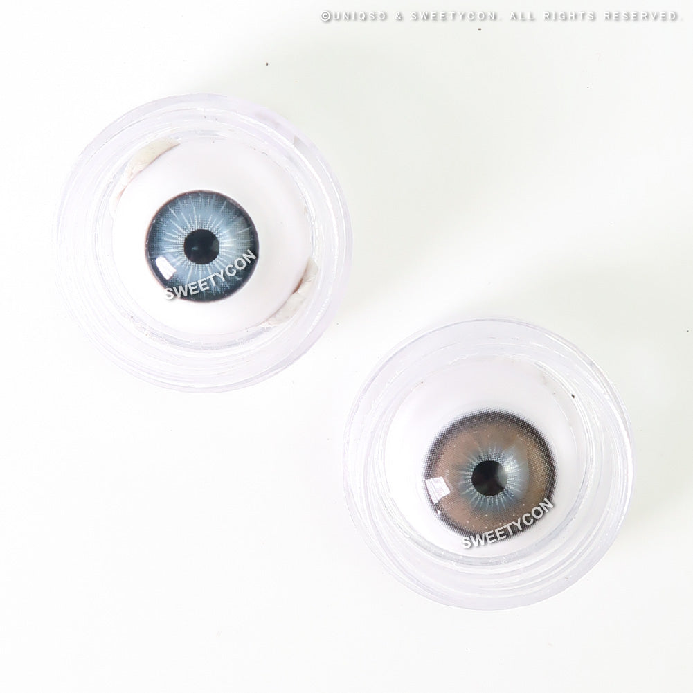 Sweety Butterfly Grey (1 lens/pack)-Colored Contacts-UNIQSO Canada