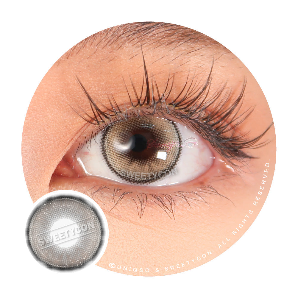 Sweety Butterfly Grey (1 lens/pack)-Colored Contacts-UNIQSO Canada