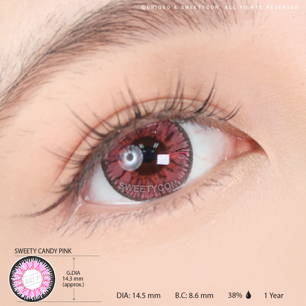 Sweety Candy Pink colored contacts