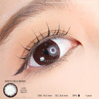 Sweety Circle Brown (1 lens/pack)-Colored Contacts-UNIQSO Canada