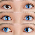 Sweety Crazy Aqua Cat (1 lens/pack)-Crazy Contacts-UNIQSO Canada
