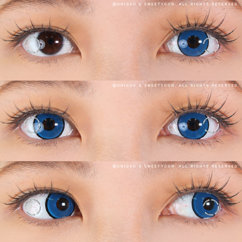 Sweety Crazy Blue Manson/ Blue Zombie (1 lens/pack)-Crazy Contacts-UNIQSO Canada