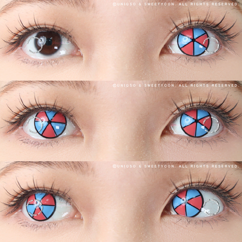Sweety Crazy Clown (1 lens/pack)-Colored Contacts-UNIQSO Canada