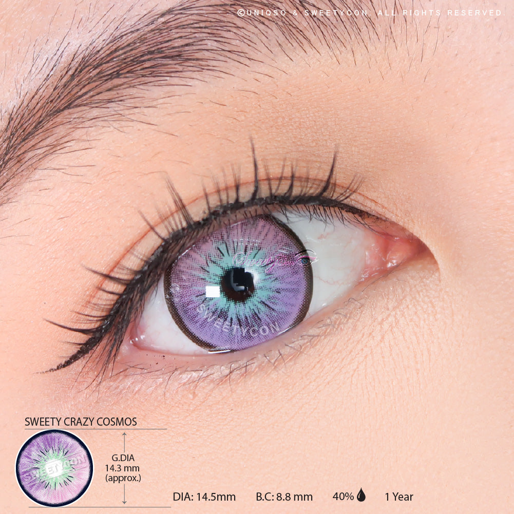 Sweety Crazy Cosmos (1 lens/pack)-Colored Contacts-UNIQSO Canada