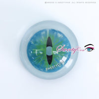 Sweety Crazy Dark Green Demon Eye / Cat Eye (New) (1 lens/pack)-Crazy Contacts-UNIQSO Canada