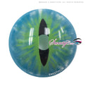 Sweety Crazy Dark Green Demon Eye / Cat Eye (New) (1 lens/pack)-Crazy Contacts-UNIQSO Canada