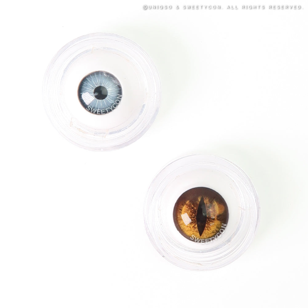 Sweety Crazy Gold Demon Eye / Cat Eye (New) (1 lens/pack)-Crazy Contacts-UNIQSO