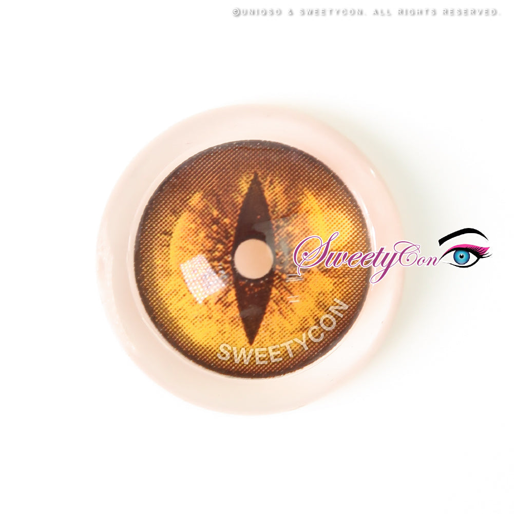 Sweety Crazy Gold Demon Eye / Cat Eye (New) (1 lens/pack)-Crazy Contacts-UNIQSO