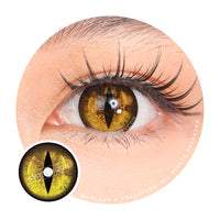 Sweety Crazy Gold Demon Eye / Cat Eye (New) (1 lens/pack)-Crazy Contacts-UNIQSO Canada