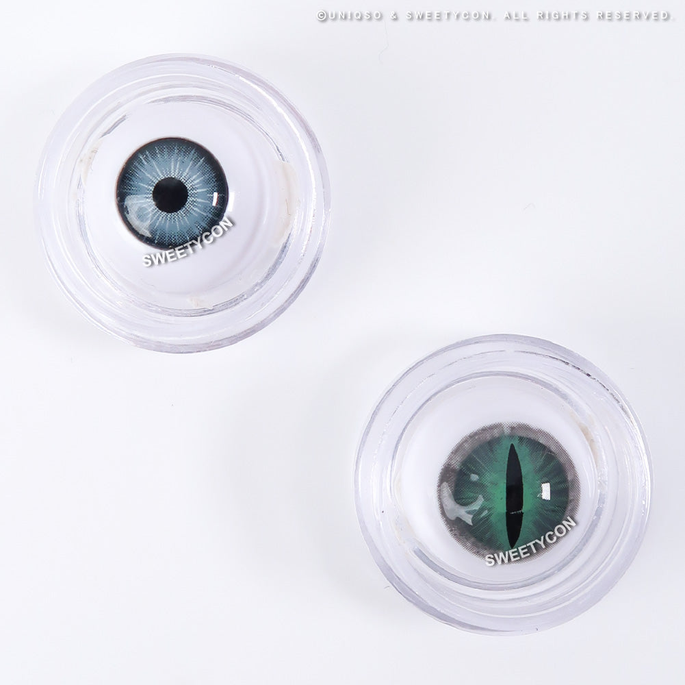 Sweety Crazy Gray Demon Eye / Cat Eye (New) (1 lens/pack)-Crazy Contacts-UNIQSO Canada