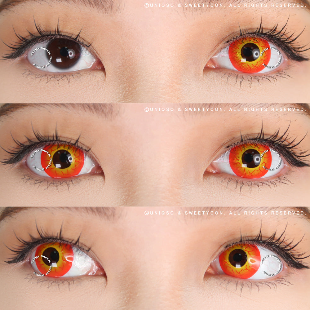 Sweety Crazy Inferno Vein (1 lens/pack)-Crazy Contacts-UNIQSO Canada