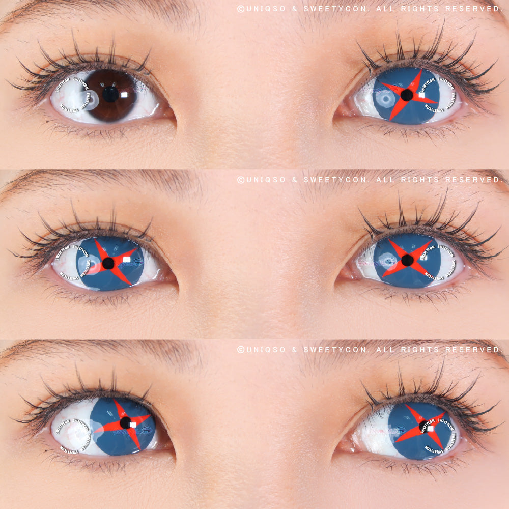 Sweety Crazy Knave Cross (1 lens/pack)-Colored Contacts-UNIQSO Canada