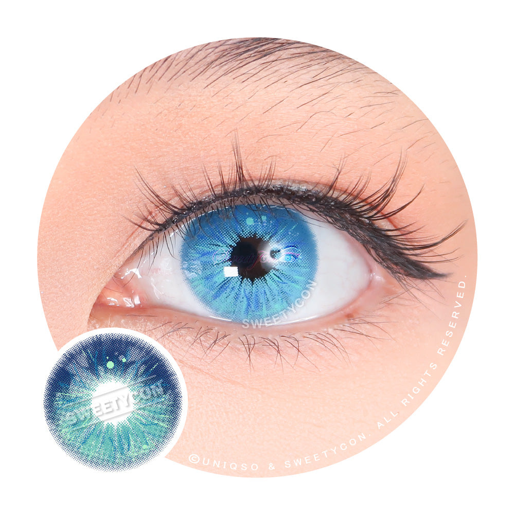 Sweety Crazy Lollipop Blue (1 lens/pack)-Colored Contacts-UNIQSO Canada