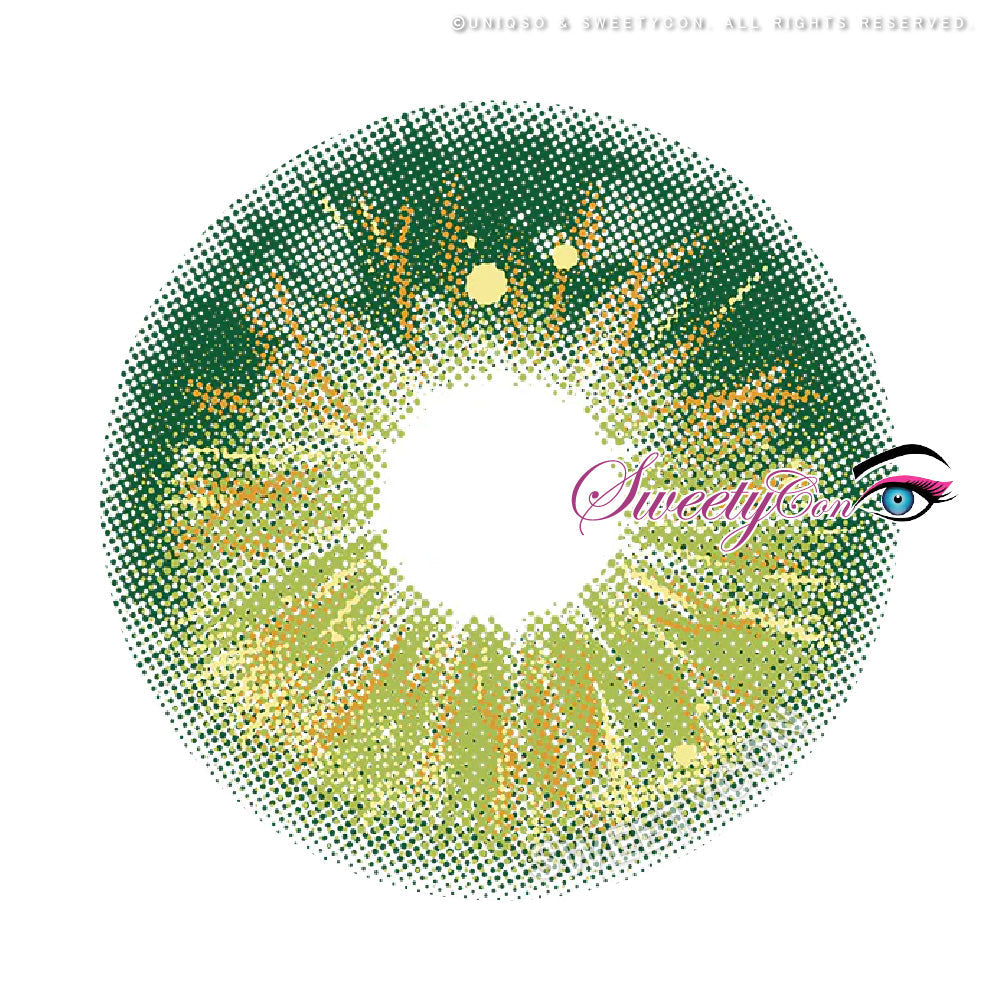Sweety Crazy Lollipop Green (1 lens/pack)-Colored Contacts-UNIQSO Canada